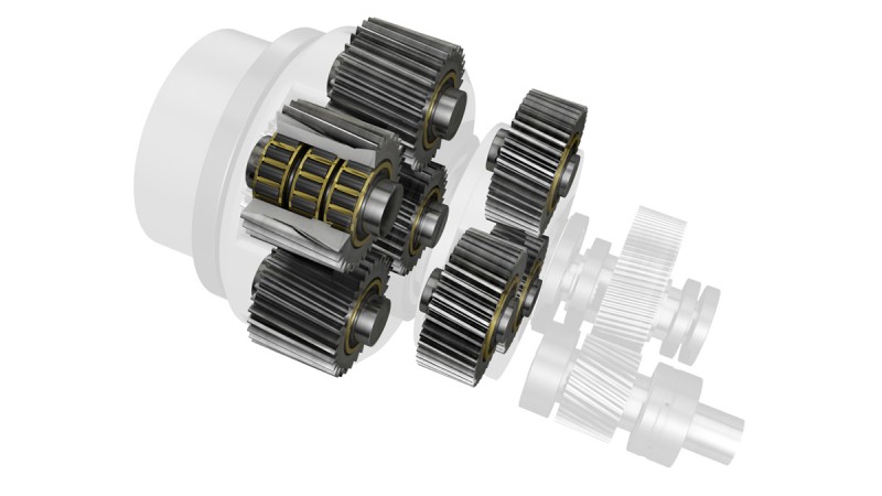 Planet gear bearing supports